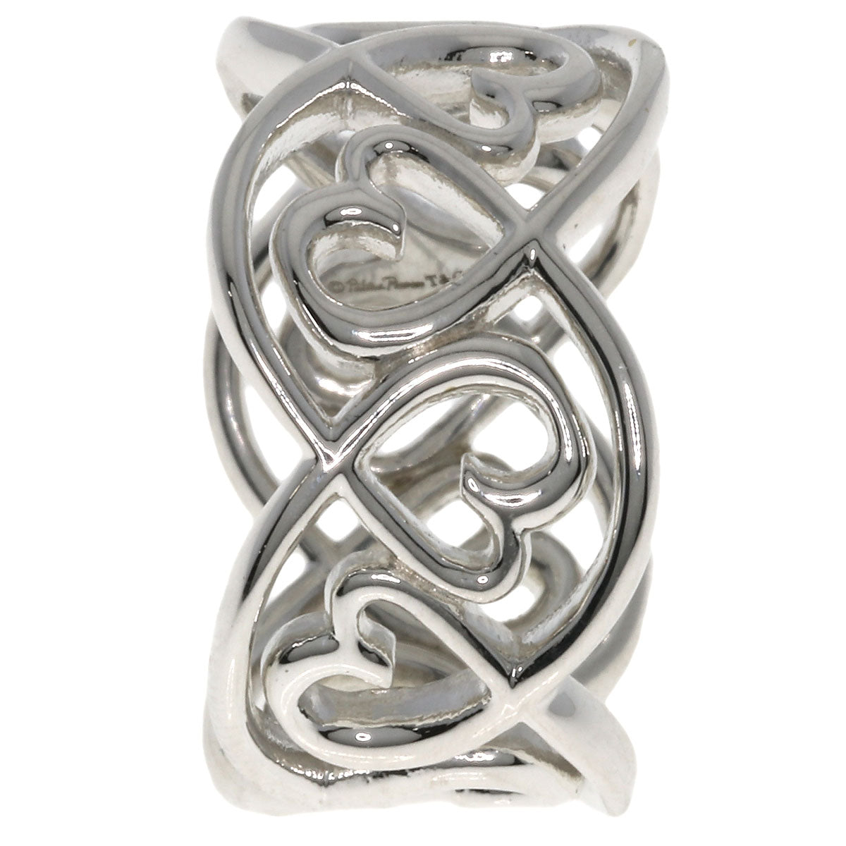 TIFFANY&Co. Loving Heart Swirl Ring Silver Ladies [Used]
