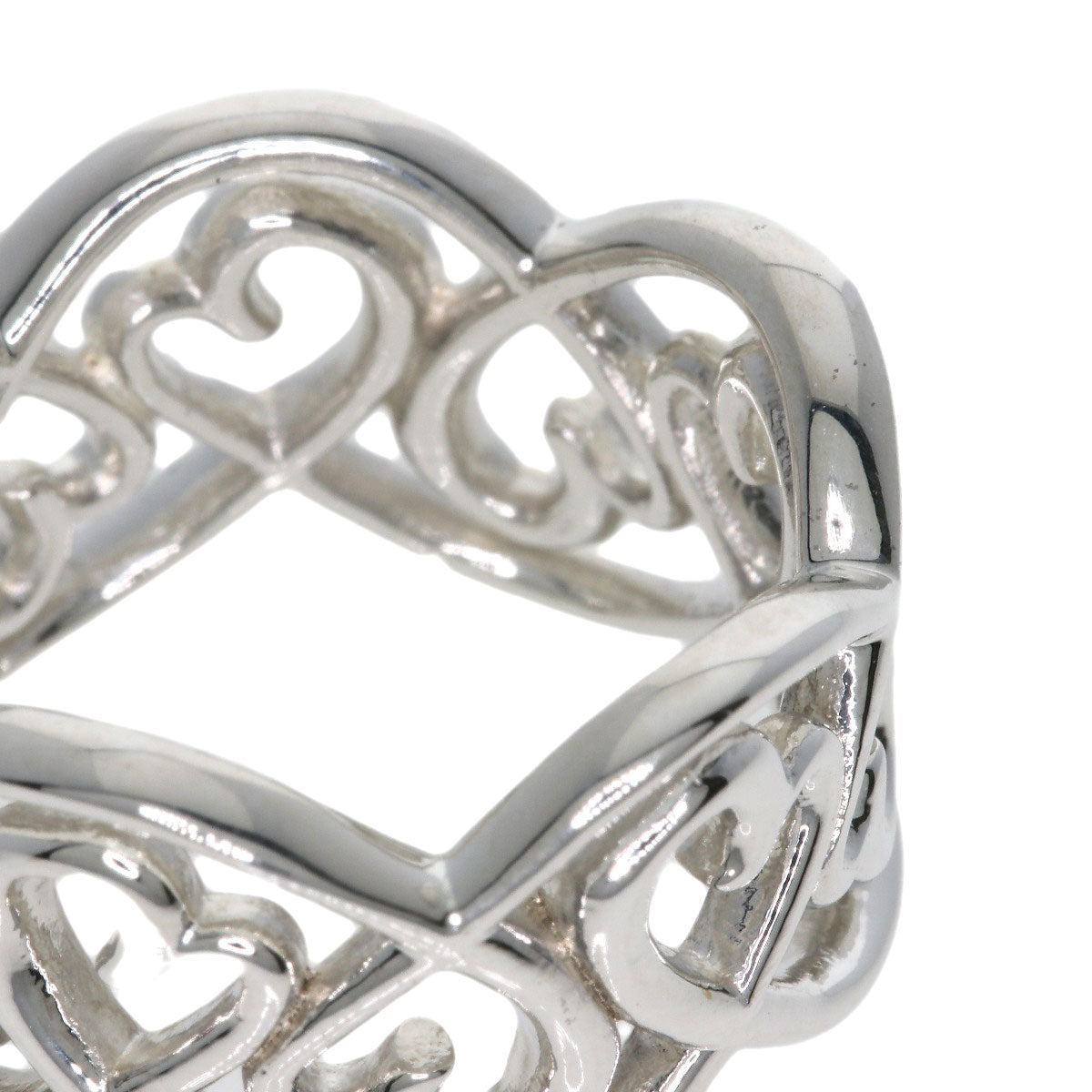 TIFFANY&Co. Loving Heart Swirl Ring Silver Ladies [Used]