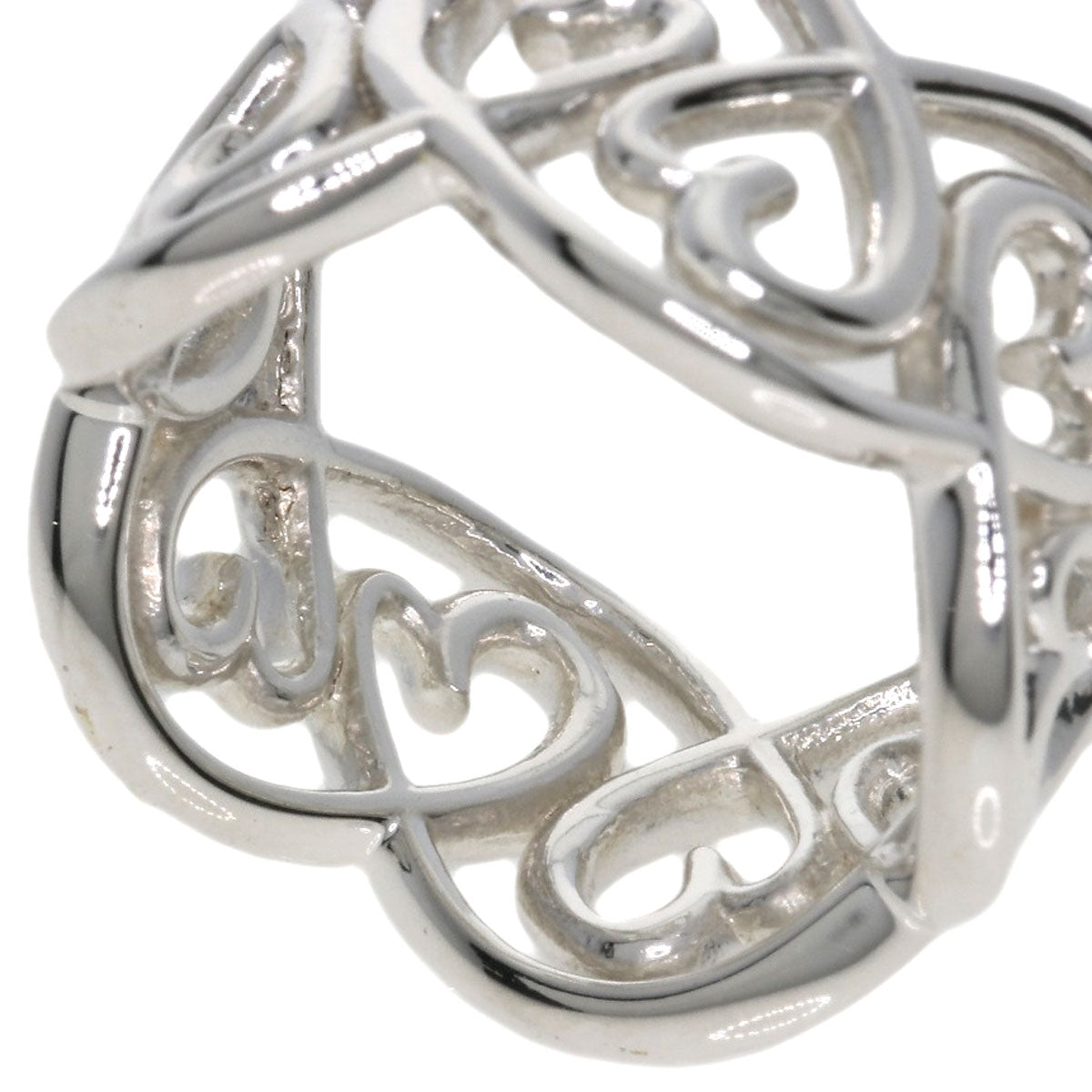 TIFFANY&Co. Loving Heart Swirl Ring Silver Ladies [Used]