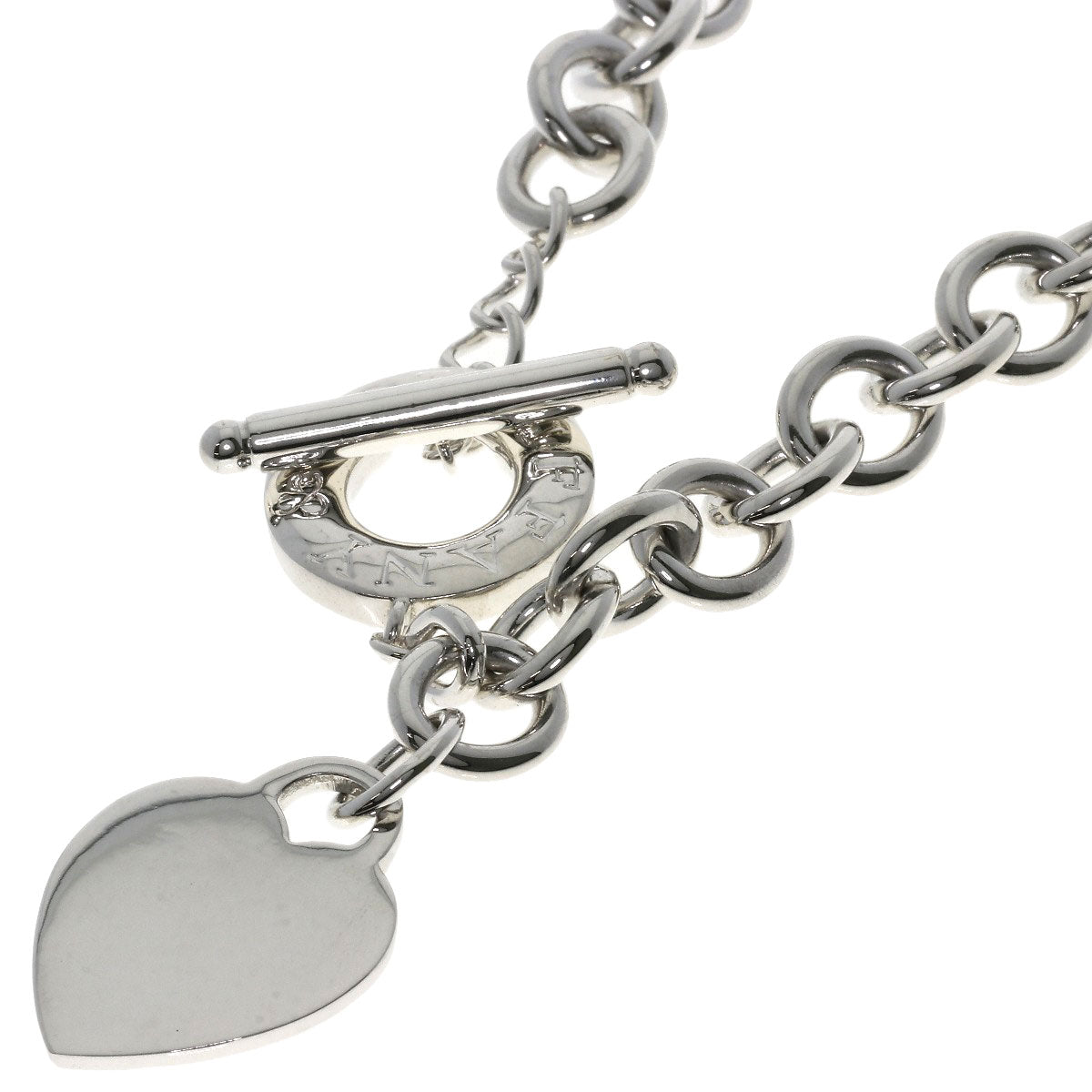TIFFANY&Co. Return to Tiffany & Co. Heart Tag Necklace Silver Ladies [Used]