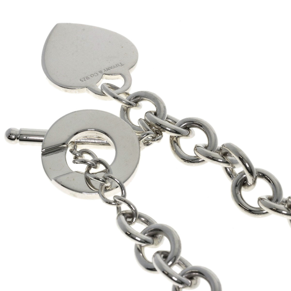 TIFFANY&Co. Return to Tiffany & Co. Heart Tag Necklace Silver Ladies [Used]