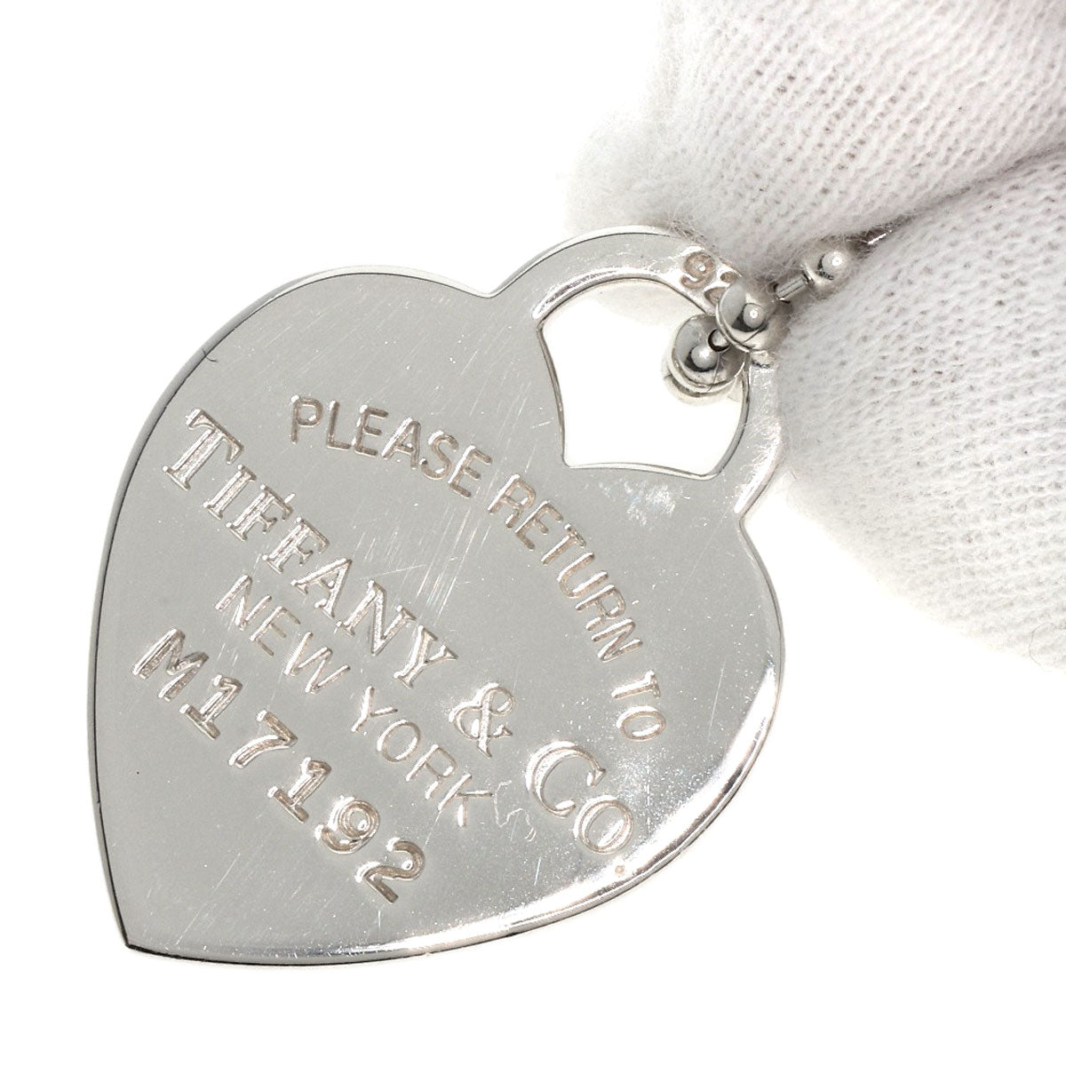 TIFFANY&Co. Return to TIFFANY & Co. Heart tag Necklace Silver Ladies [Used]