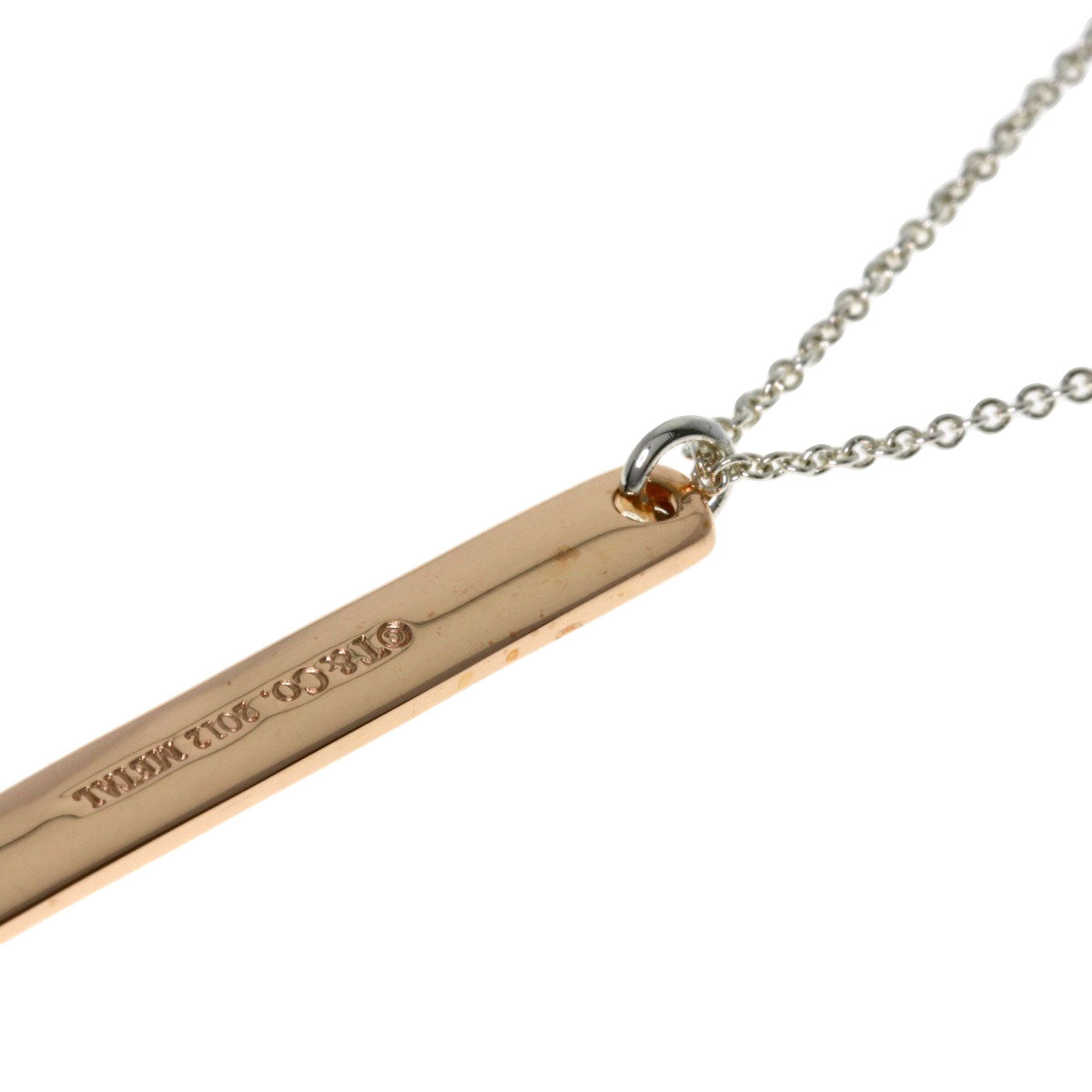 TIFFANY&Co. 1837 bar Necklace Silver rubet metalLadies [Used]