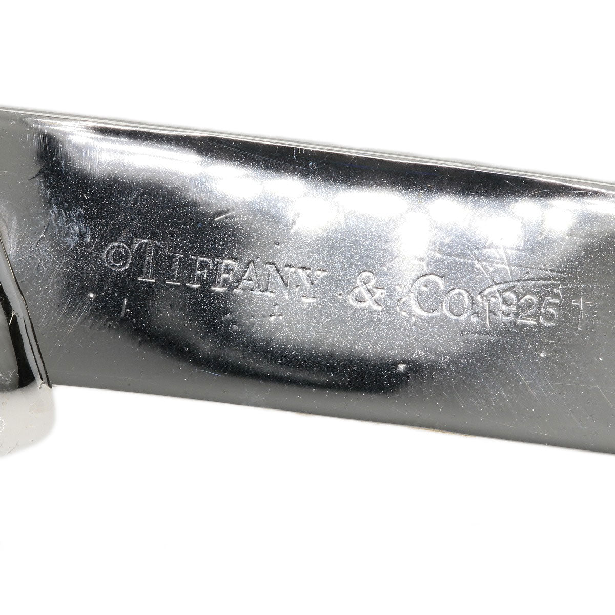 TIFFANY&Co. plate Pendant top Silver TitaniumLadies [Used]