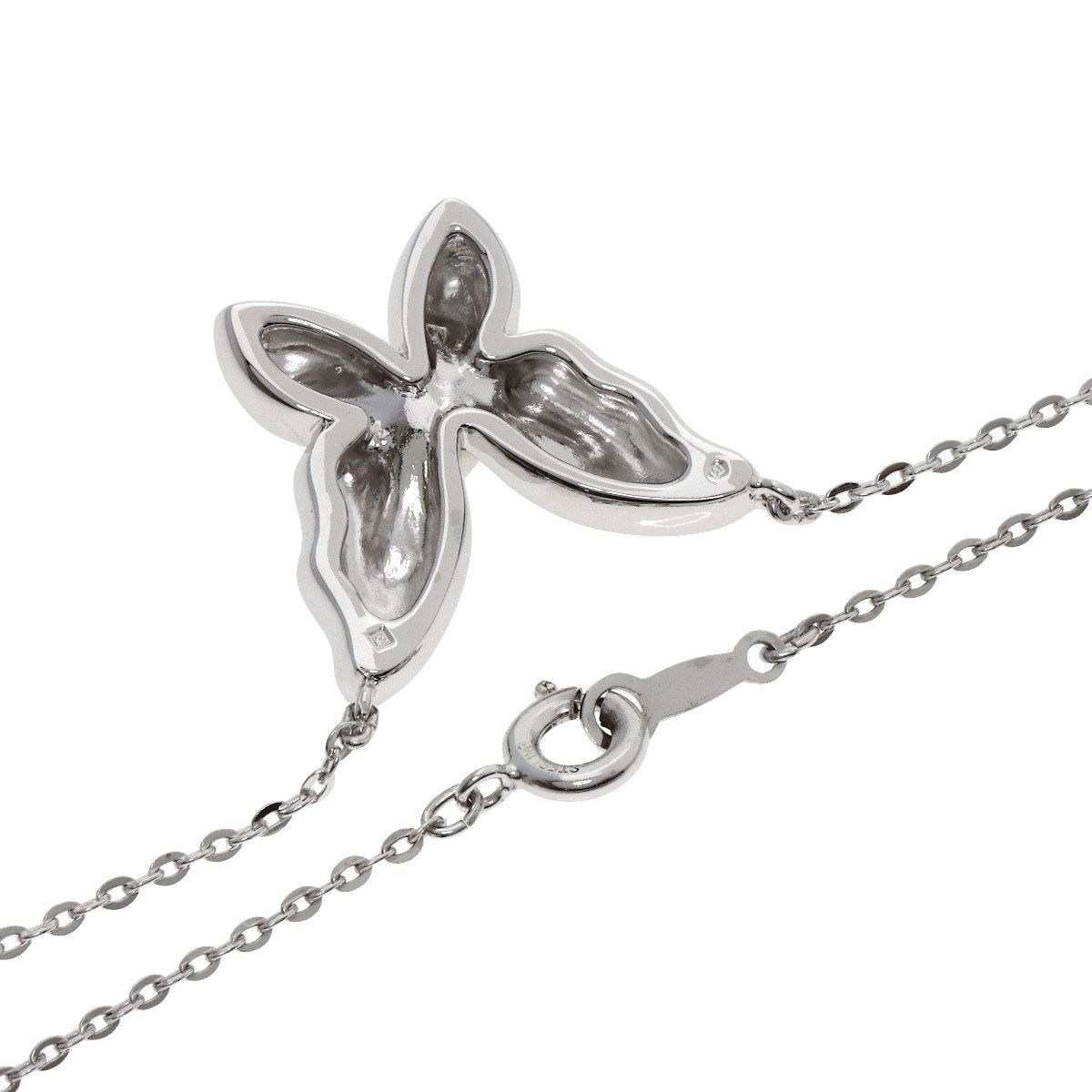 MIKIMOTO Butterfly Akoya Pearl Necklace Silver Ladies [Used]