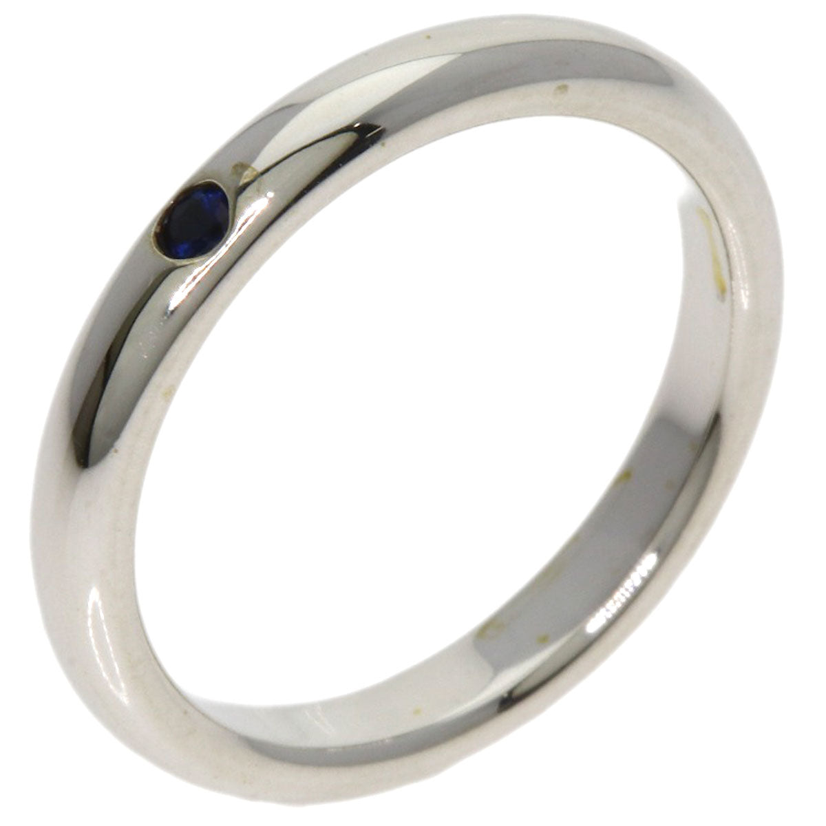 TIFFANY&Co. stacking band sapphire Ring Silver Ladies [Used]