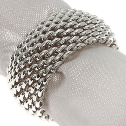 TIFFANY&Co. Somerset mesh Ring Silver Ladies [Used]