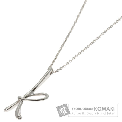TIFFANY&Co. Initial K Necklace Silver Ladies [Used]