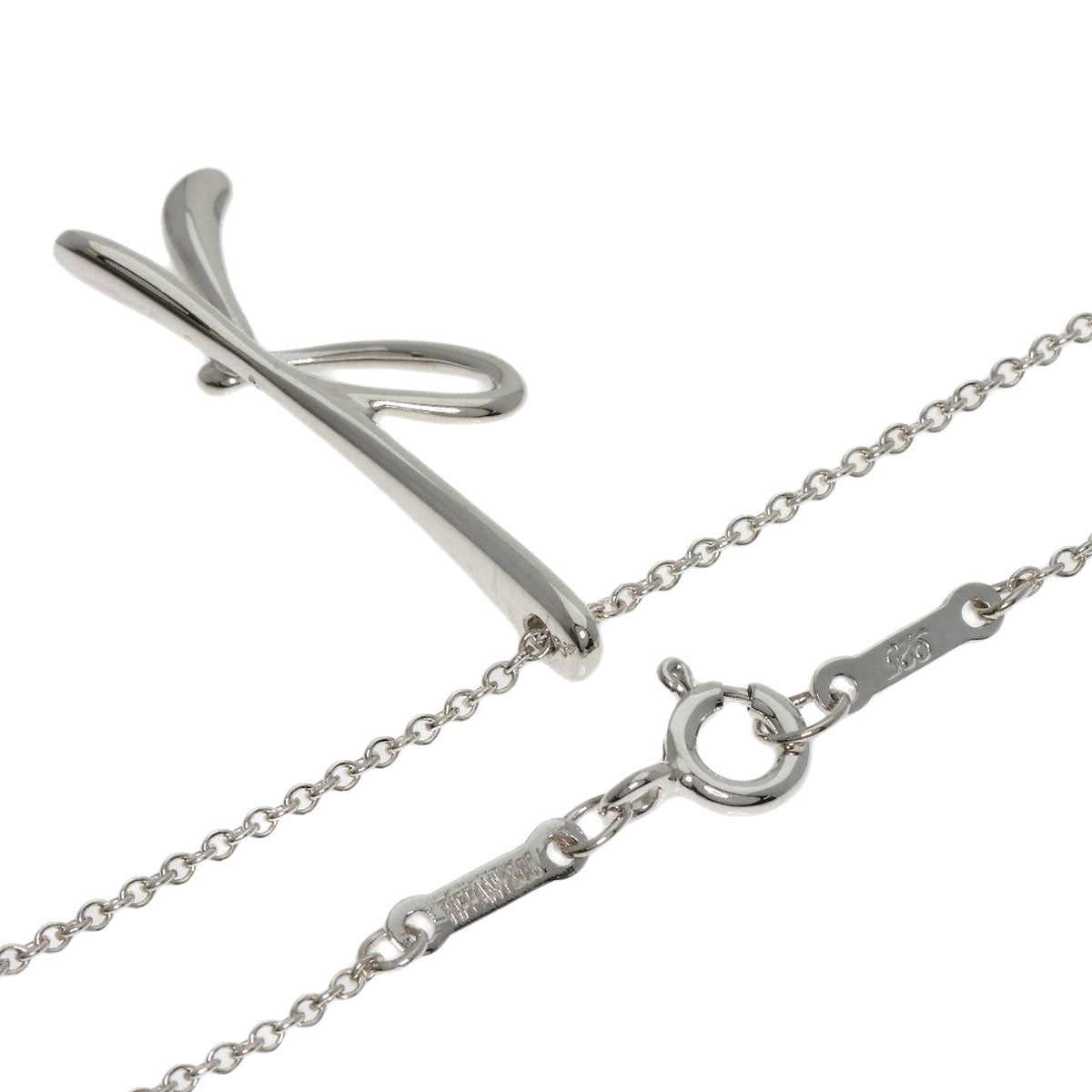 TIFFANY&Co. Initial K Necklace Silver Ladies [Used]