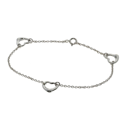 TIFFANY&Co. Open heart Bracelet Silver Ladies [Used]