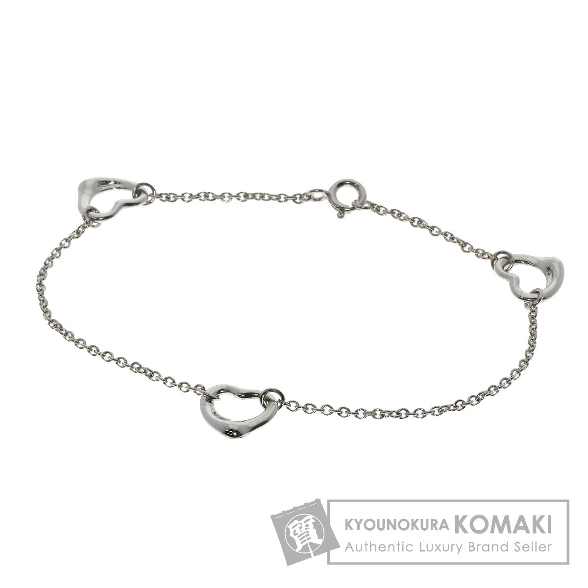 TIFFANY&Co. Open heart Bracelet Silver Ladies [Used]