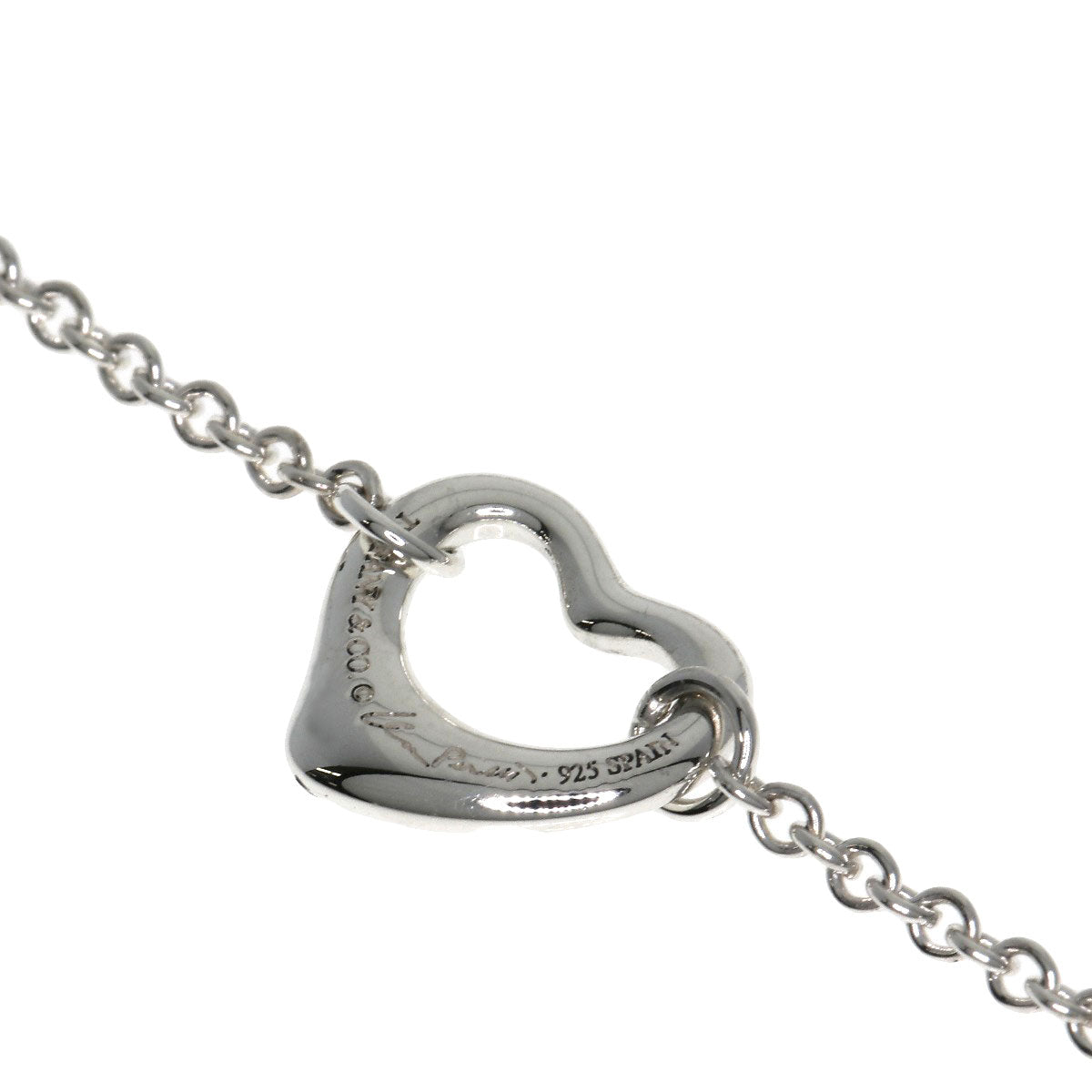 TIFFANY&Co. Open heart Bracelet Silver Ladies [Used]