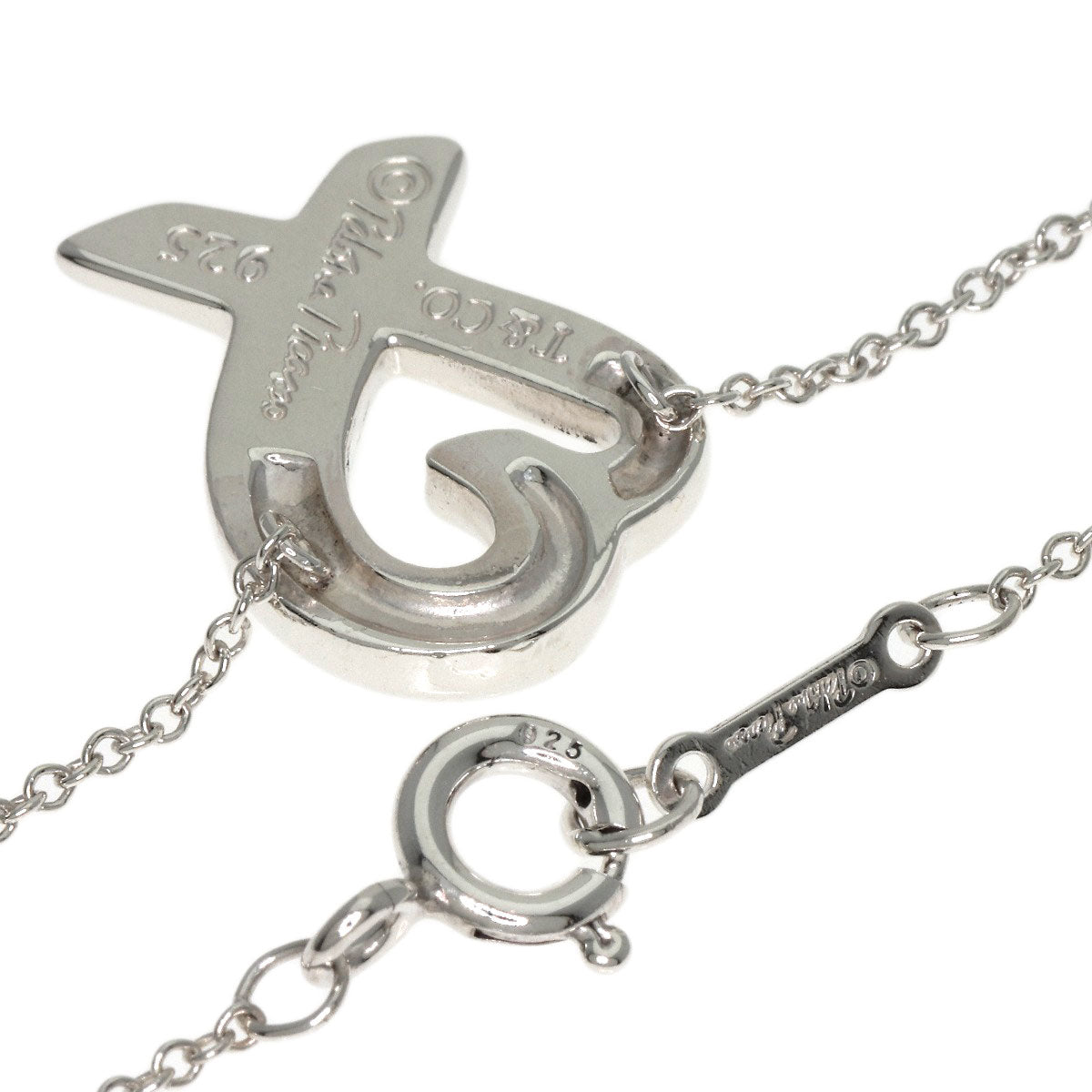 TIFFANY&Co. Loving heart Necklace Silver Ladies [Used]