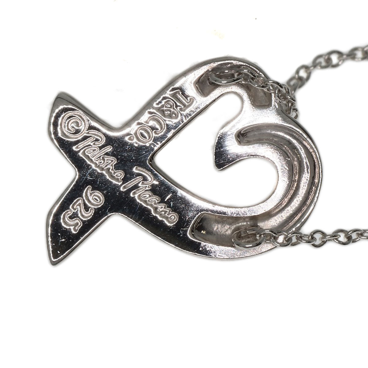 TIFFANY&Co. Loving heart Necklace Silver Ladies [Used]