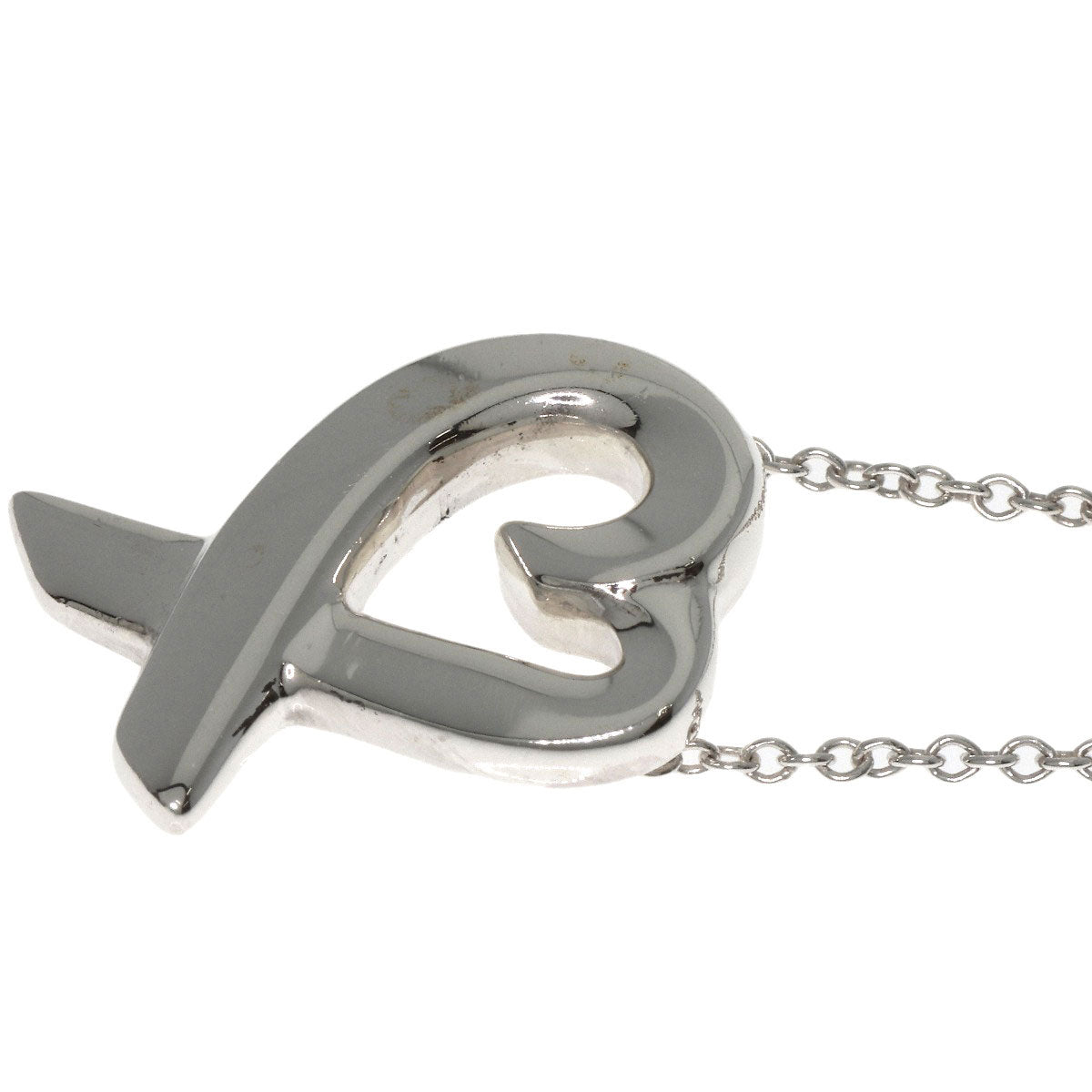 TIFFANY&Co. Loving heart Necklace Silver Ladies [Used]