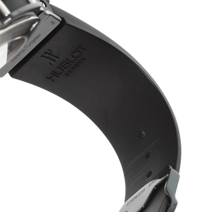 HUBLOT Aeroban All Black Chronograph Black Diamond Bezel Watches 310.CV.1110.RX.1110 Ceramic/Rubber mens