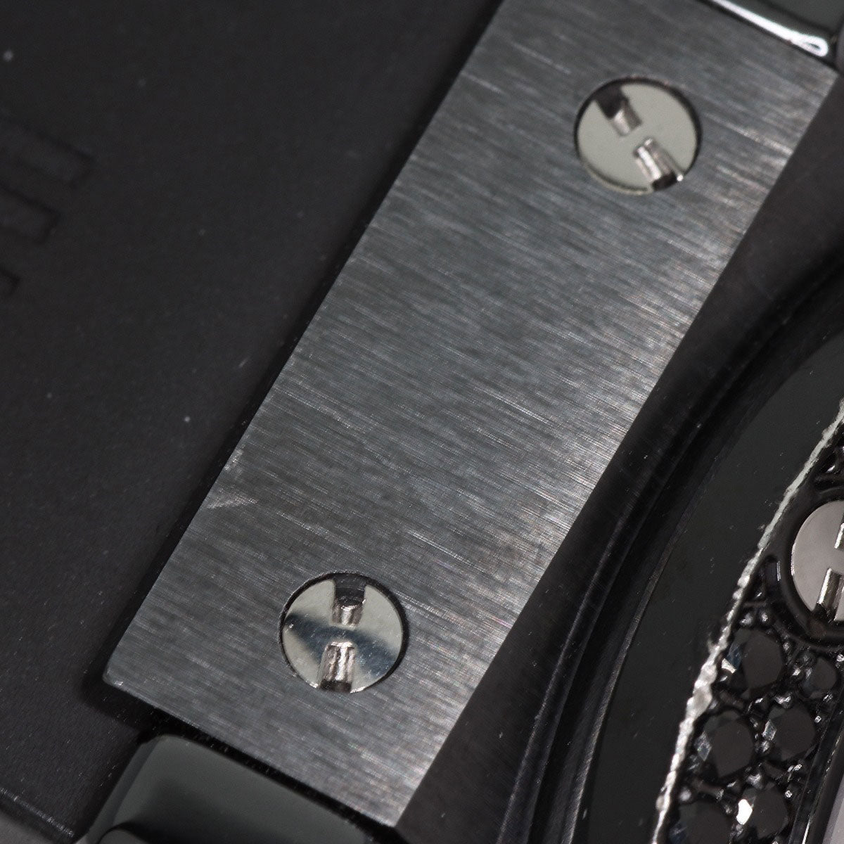 HUBLOT Aeroban All Black Chronograph Black Diamond Bezel Watches 310.CV.1110.RX.1110 Ceramic/Rubber mens
