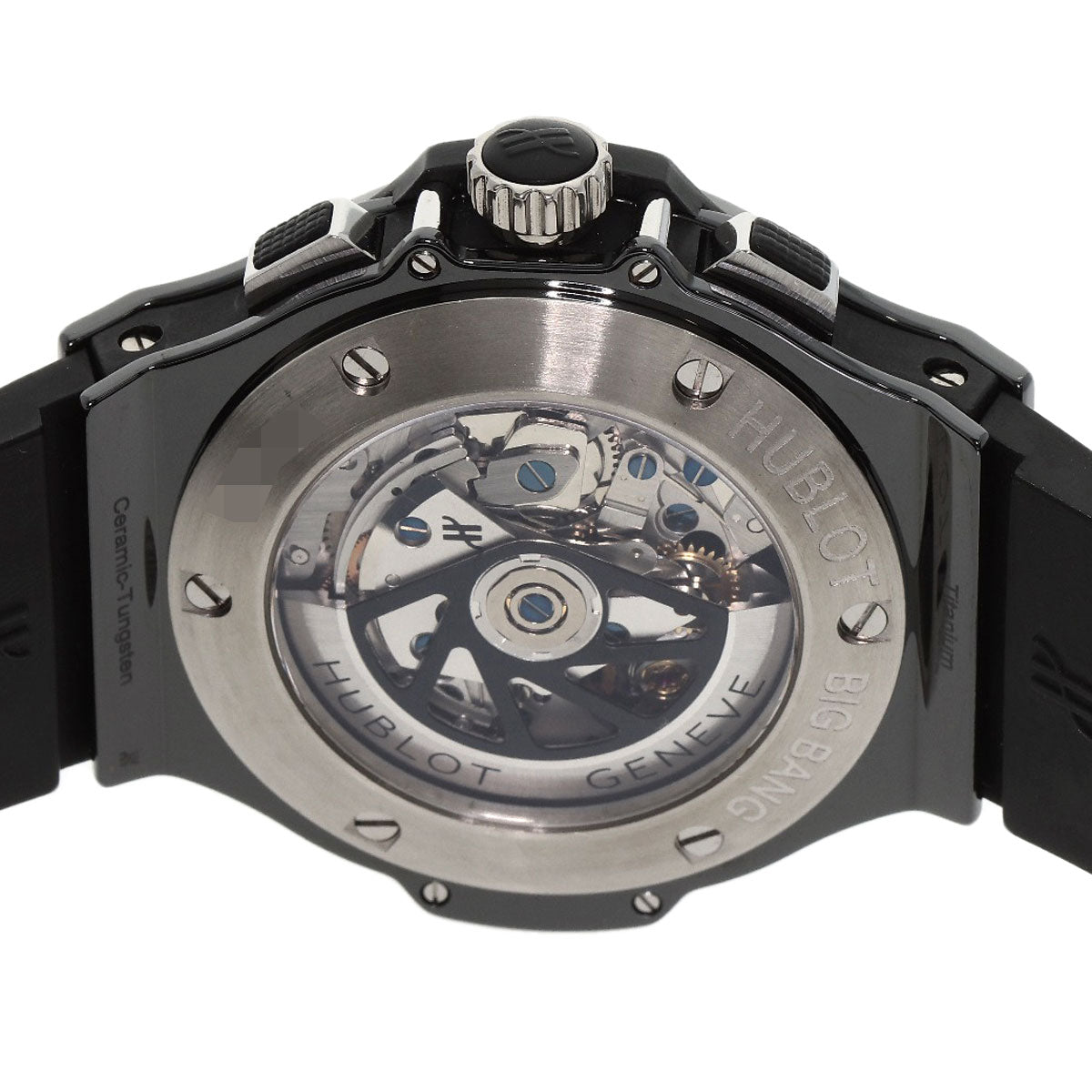 HUBLOT Aeroban All Black Chronograph Black Diamond Bezel Watches 310.CV.1110.RX.1110 Ceramic/Rubber mens