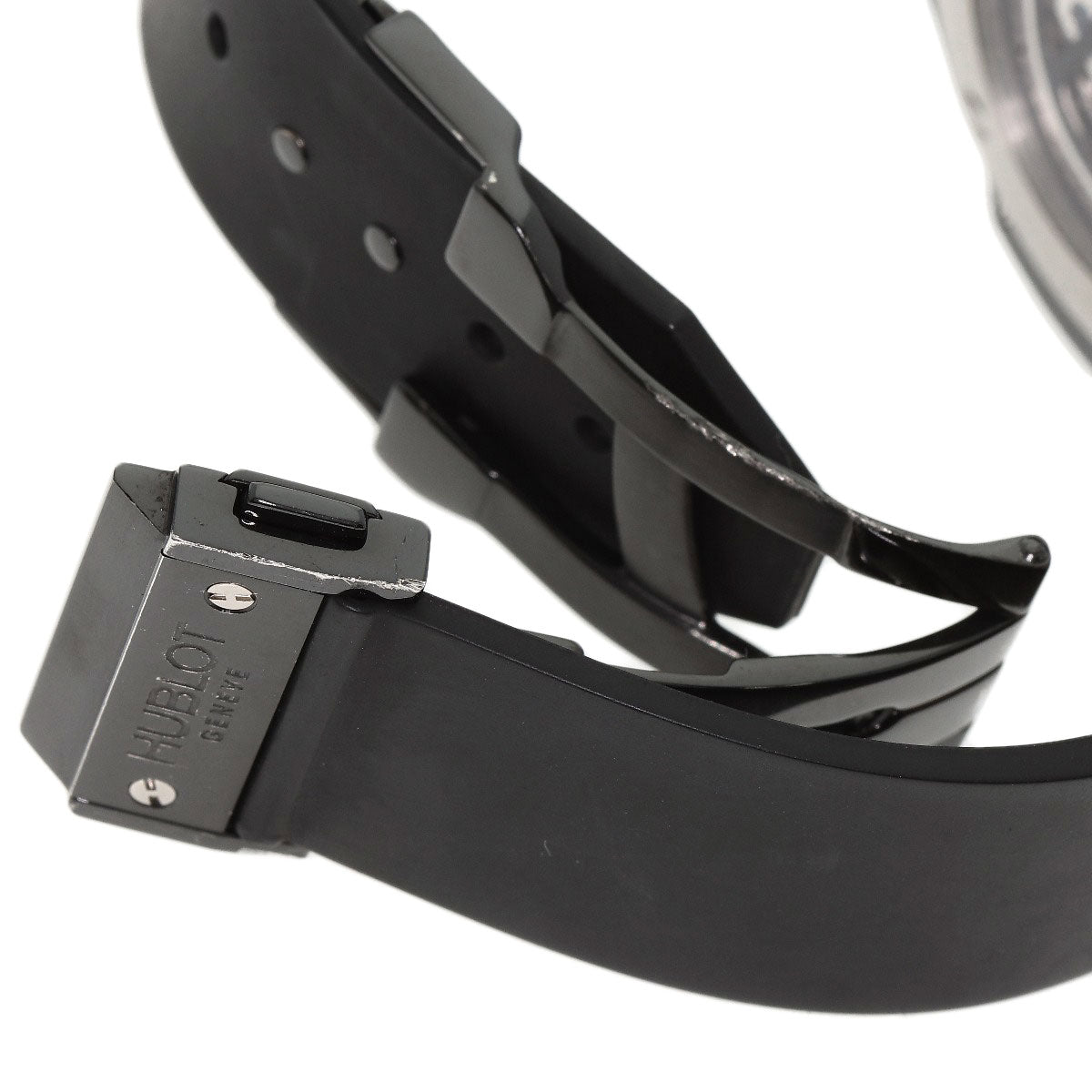 HUBLOT Aeroban All Black Chronograph Black Diamond Bezel Watches 310.CV.1110.RX.1110 Ceramic/Rubber mens