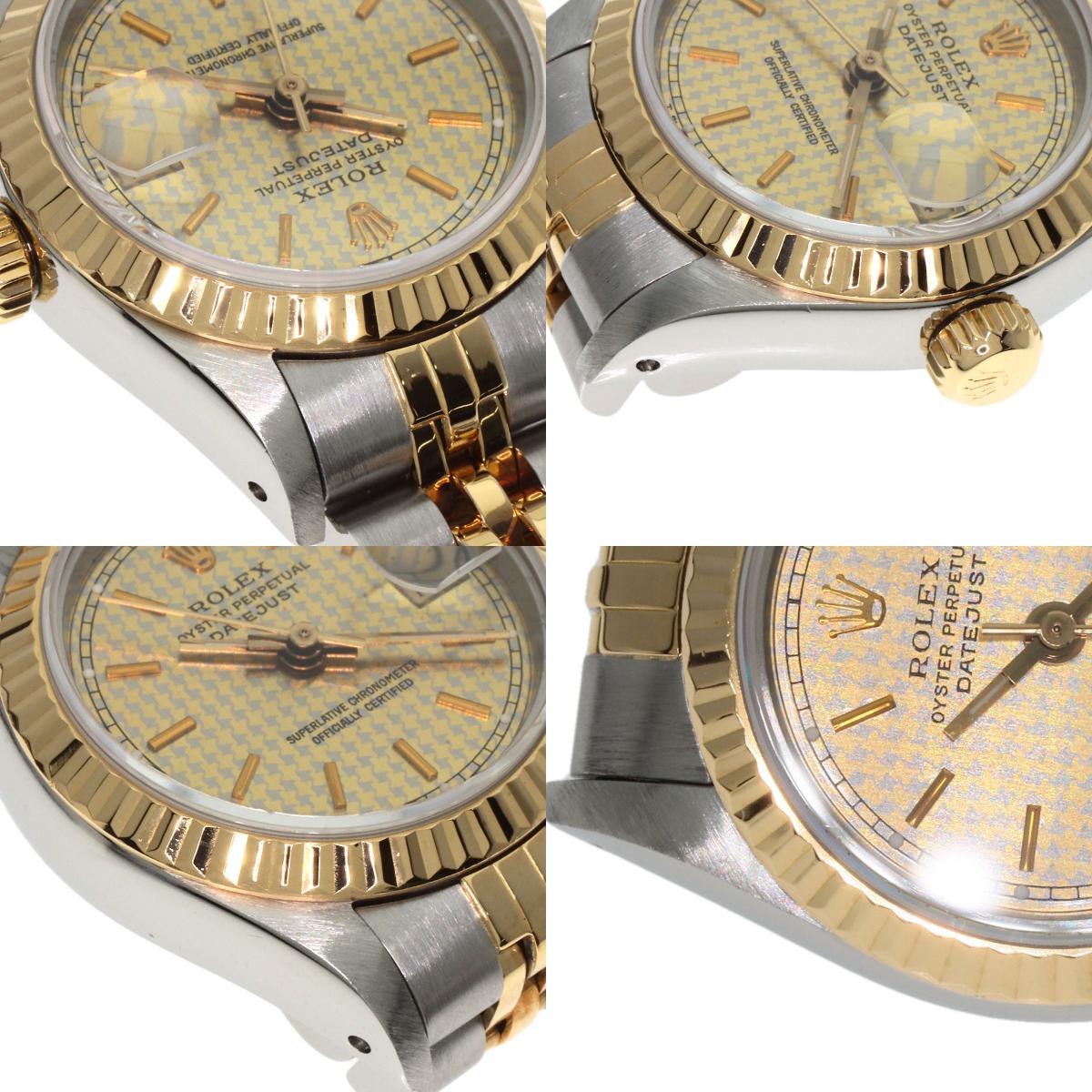 ROLEX Datejust Houndstooth Houndstooth Watches 69173 Stainless Steel/SSxK18YG Ladies