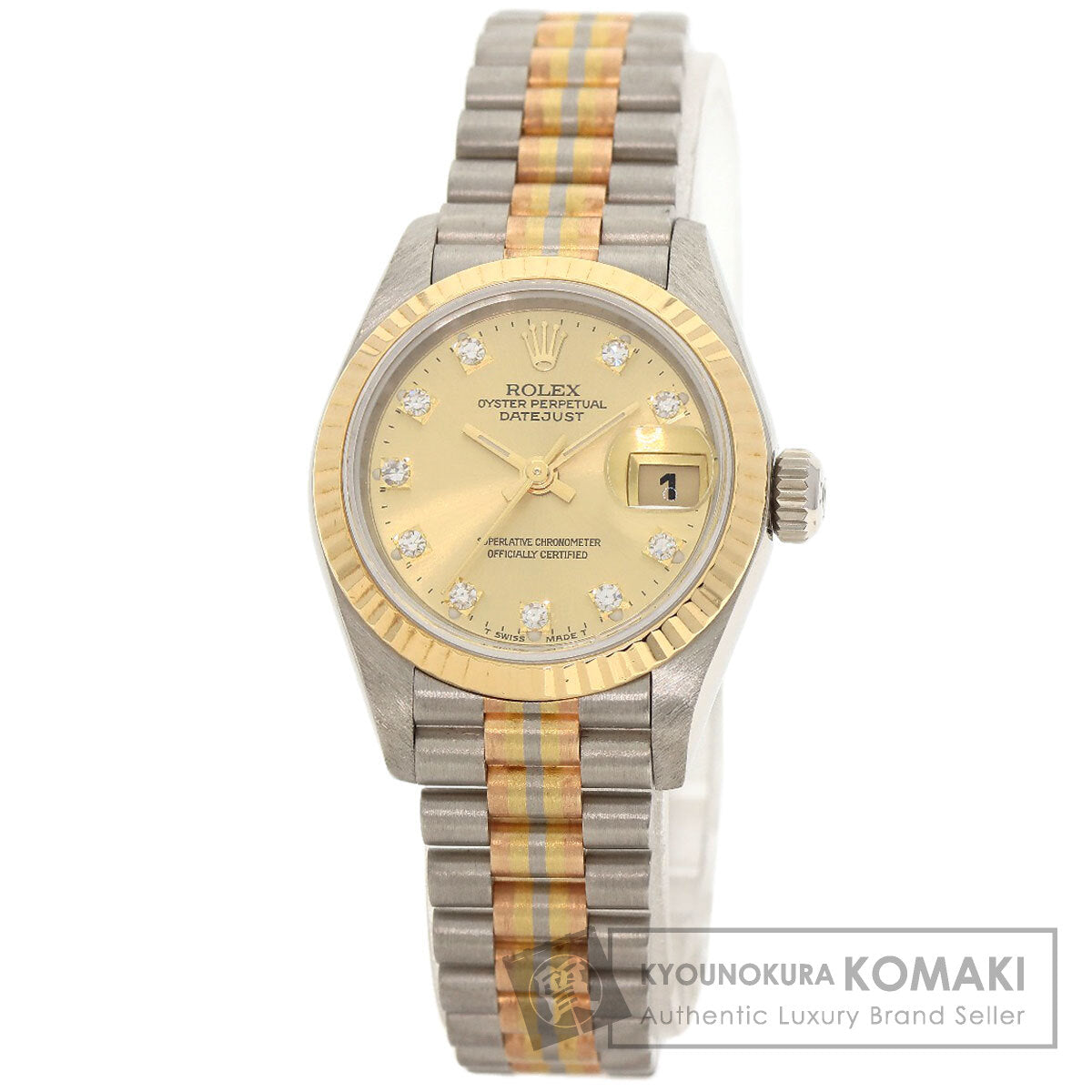 ROLEX Datejust 10P Diamond Toridoll Watches 69179BIC K18 White Gold/toridor Ladies