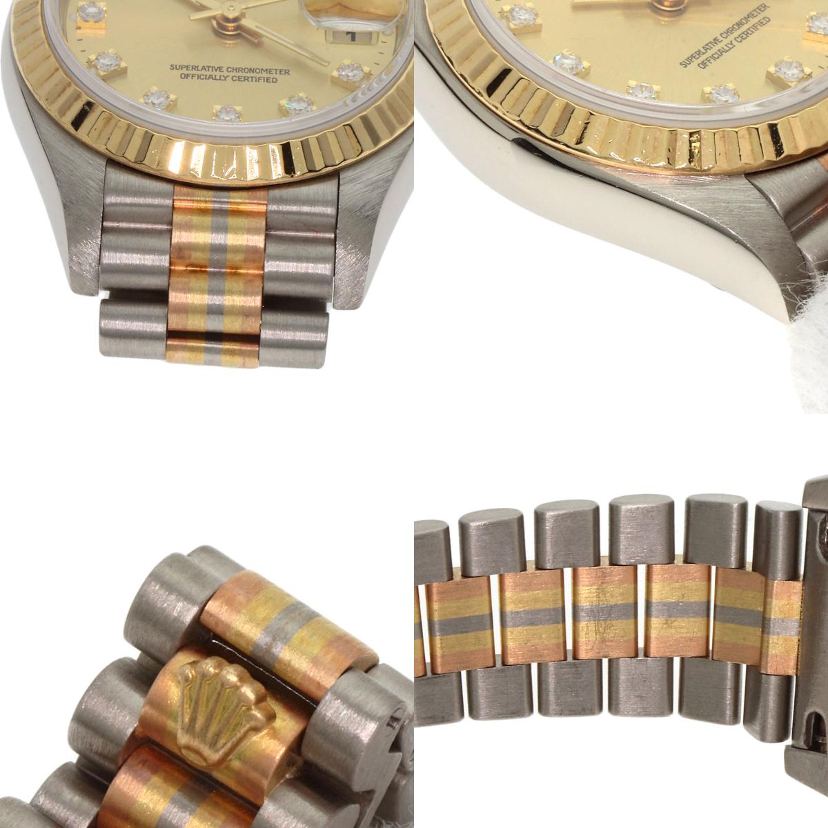 ROLEX Datejust 10P Diamond Toridoll Watches 69179BIC K18 White Gold/toridor Ladies