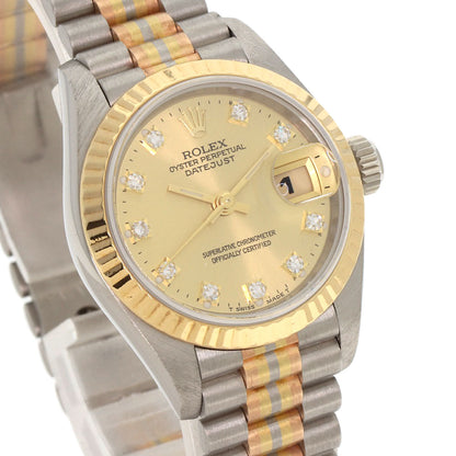ROLEX Datejust 10P Diamond Toridoll Watches 69179BIC K18 White Gold/toridor Ladies
