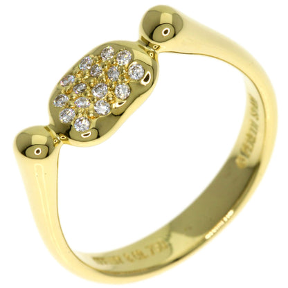 TIFFANY&Co. Bean Diamond Ring K18 Yellow Gold Ladies [Used]