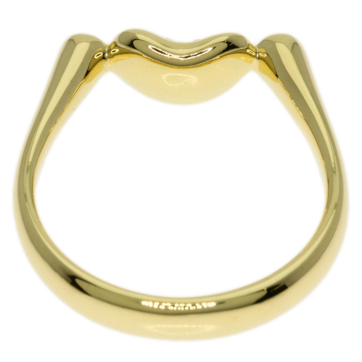 TIFFANY&Co. Bean Diamond Ring K18 Yellow Gold Ladies [Used]