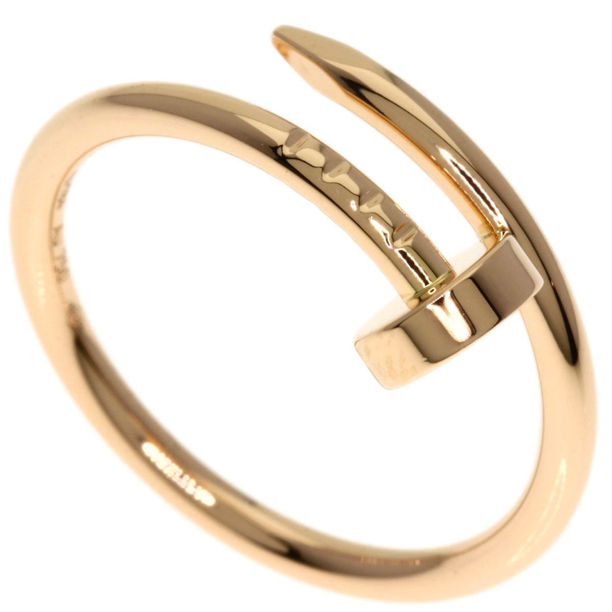 CARTIER Juste Uncre Small #51 Ring K18 Pink Gold Ladies [Used]