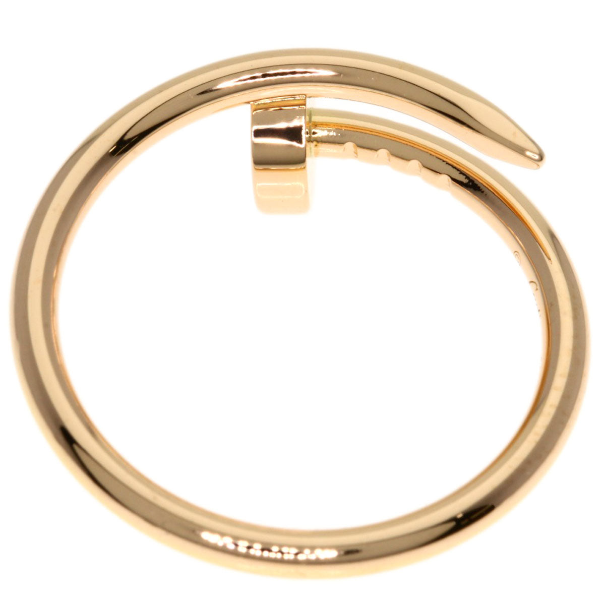 CARTIER Juste Uncre Small #51 Ring K18 Pink Gold Ladies [Used]