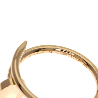CARTIER Juste Uncre Small #51 Ring K18 Pink Gold Ladies [Used]