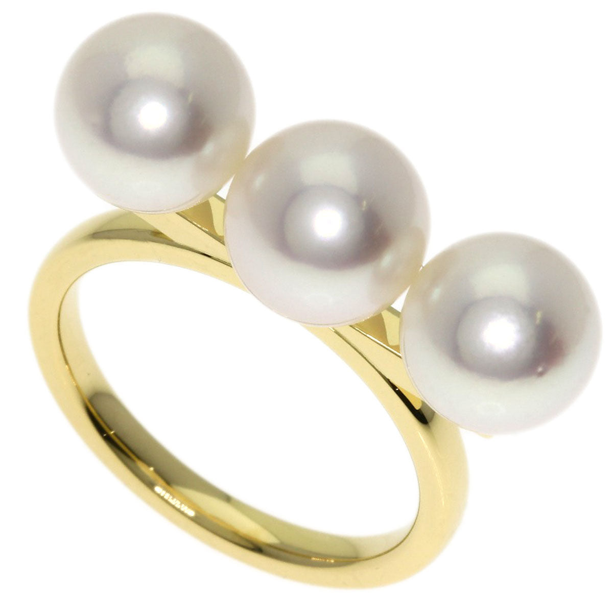 TASAKI Balance Neo Akoya Pearl Ring K18 Yellow Gold Ladies [Used]