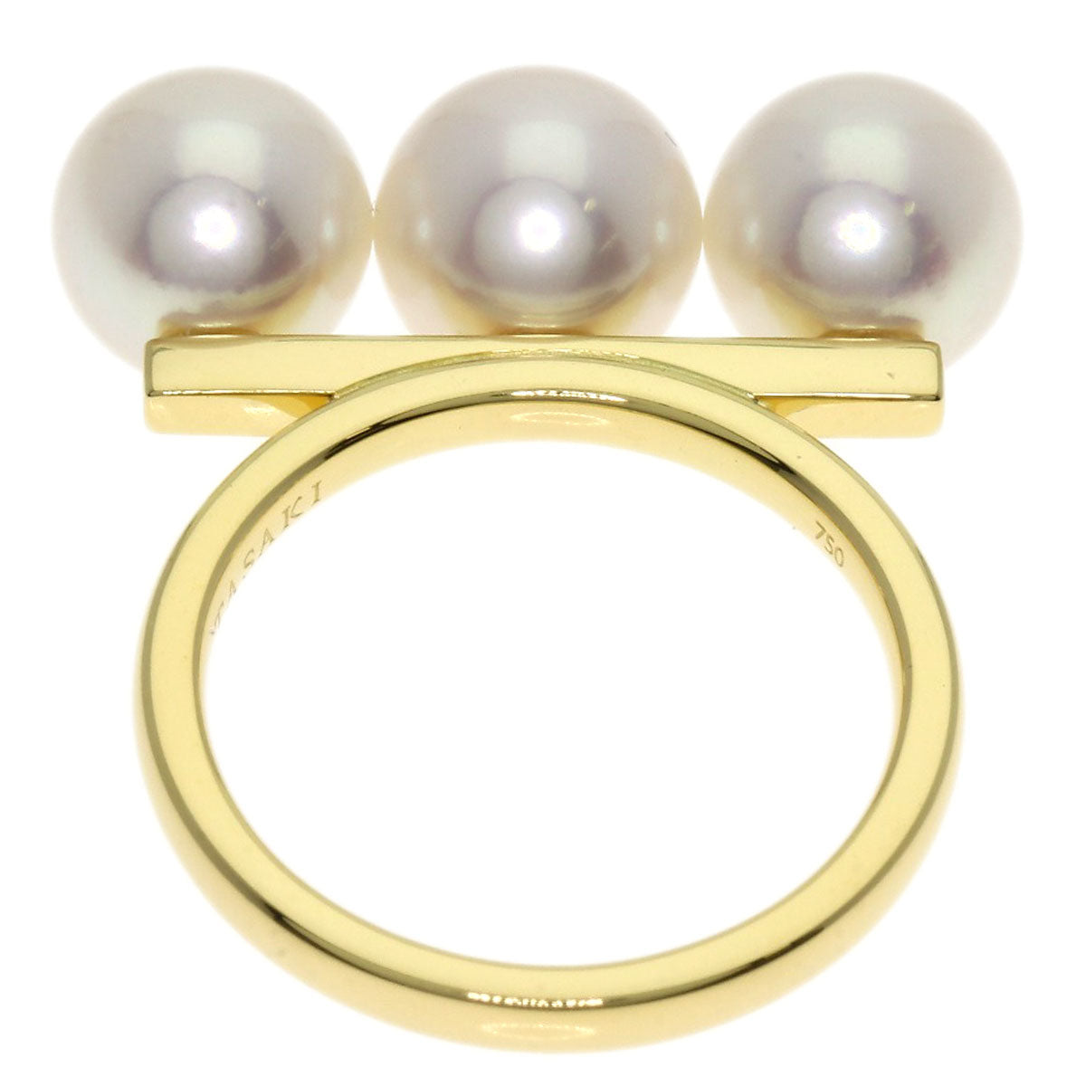 TASAKI Balance Neo Akoya Pearl Ring K18 Yellow Gold Ladies [Used]
