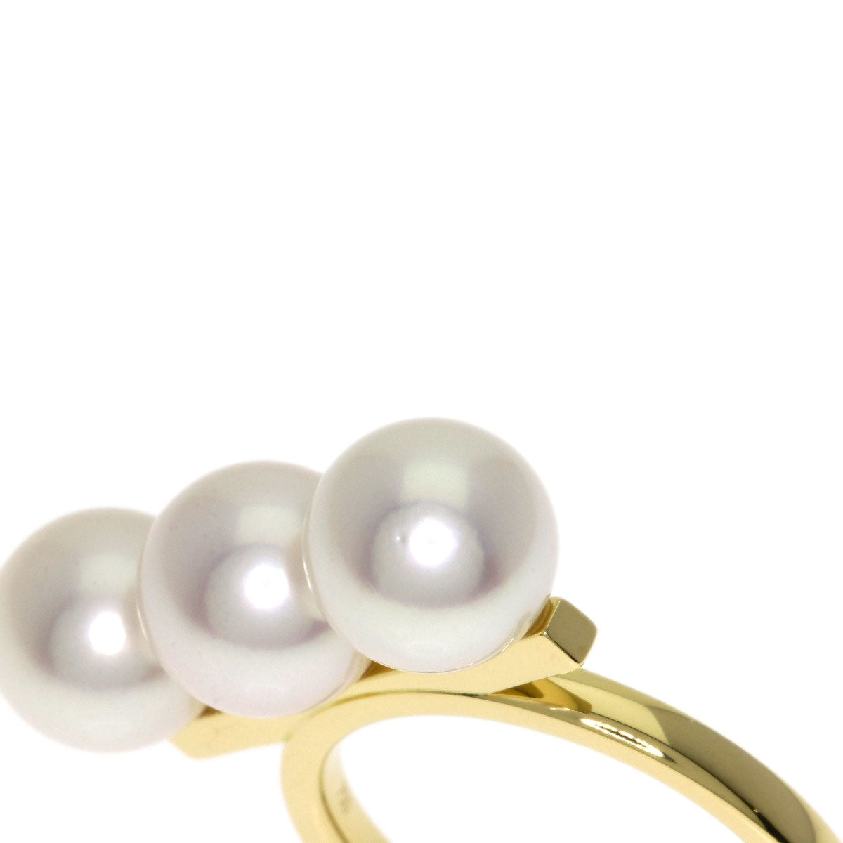 TASAKI Balance Neo Akoya Pearl Ring K18 Yellow Gold Ladies [Used]