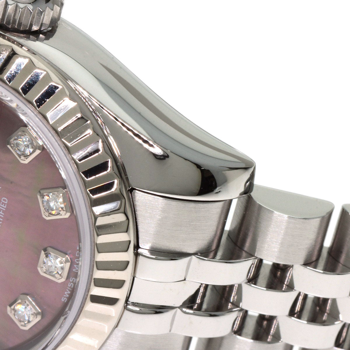 ROLEX DATEJUST 10P Diamond Watches 179174NG Stainless Steel/Stainless Steel Ladies