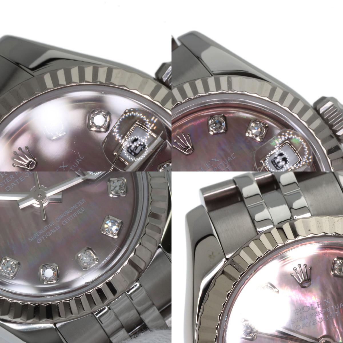 ROLEX DATEJUST 10P Diamond Watches 179174NG Stainless Steel/Stainless Steel Ladies