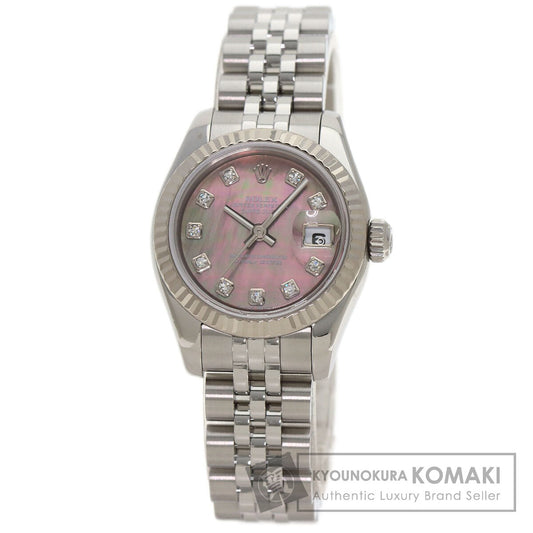 ROLEX DATEJUST 10P Diamond Watches 179174NG Stainless Steel/Stainless Steel Ladies