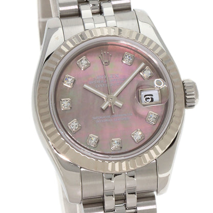 ROLEX DATEJUST 10P Diamond Watches 179174NG Stainless Steel/Stainless Steel Ladies