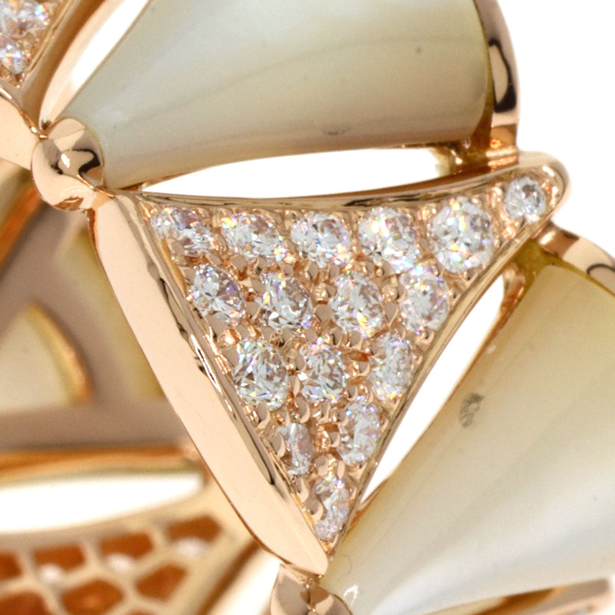 BVLGARI Diva Dream Diamond #55 Ring K18 Pink Gold Ladies [Used]