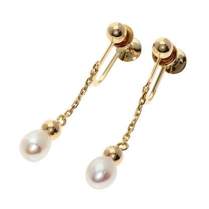 TASAKI Drop Pearl Pearl Earring K14 Yellow Gold Ladies [Used]