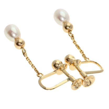 TASAKI Drop Pearl Pearl Earring K14 Yellow Gold Ladies [Used]