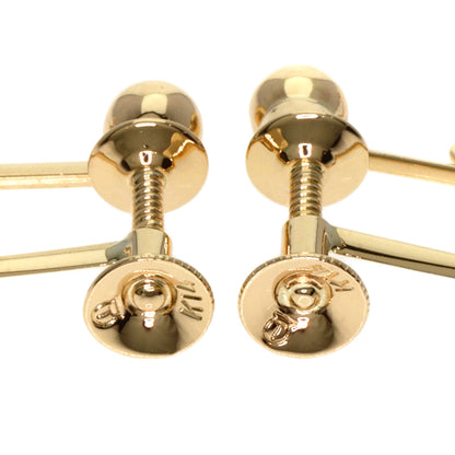 TASAKI Drop Pearl Pearl Earring K14 Yellow Gold Ladies [Used]