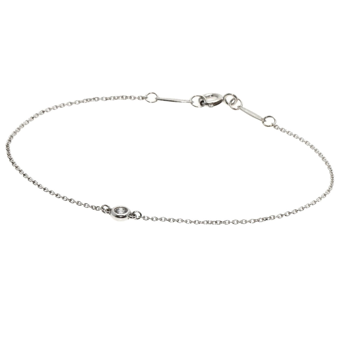 TIFFANY&Co.   Bracelet By The Yard Diamond Silver Ladies