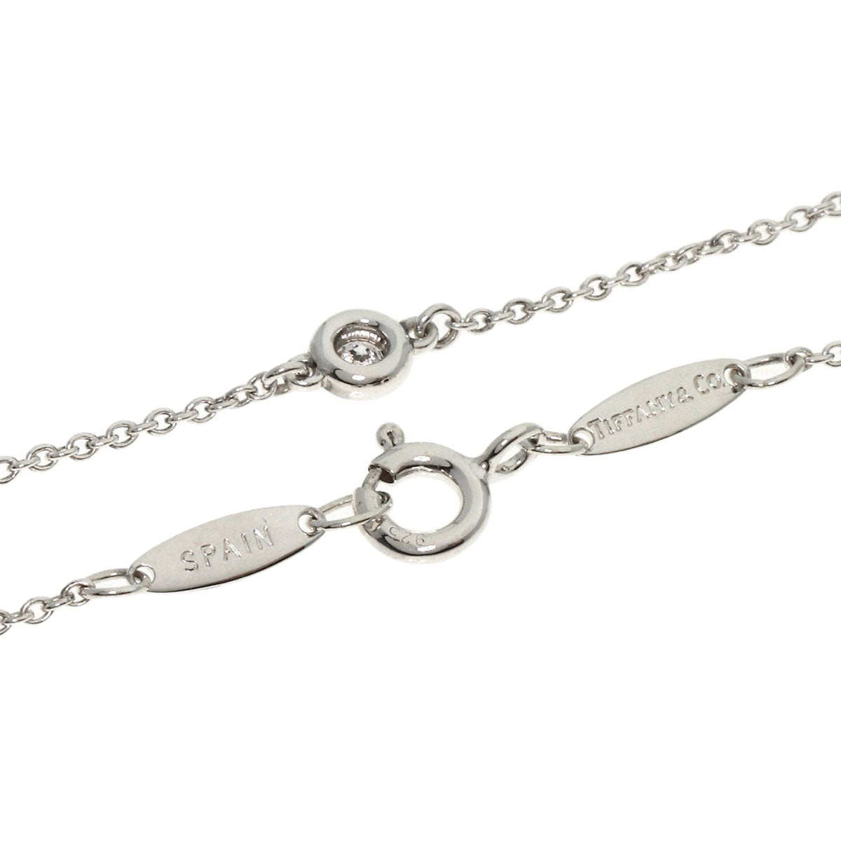 TIFFANY&Co.   Bracelet By The Yard Diamond Silver Ladies