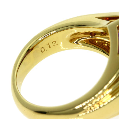 TASAKI   Amethyst Diamond Ring  K18 Yellow Gold Ladies [Used]