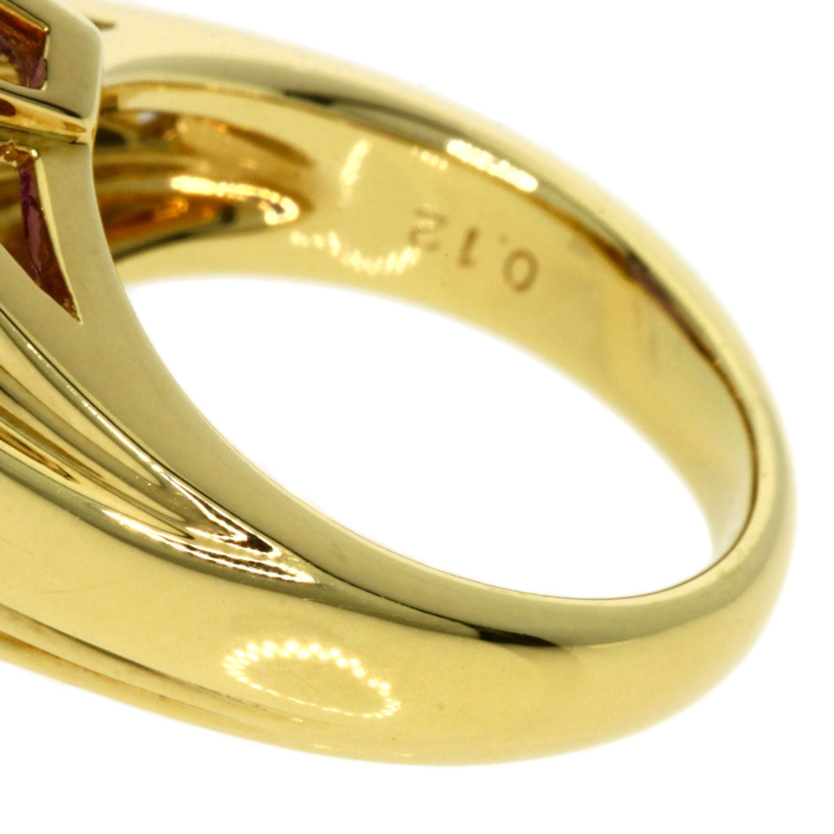 TASAKI   Amethyst Diamond Ring  K18 Yellow Gold Ladies [Used]