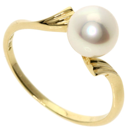 MIKIMOTO   Akoya pearl Pearl Ring  K14 Yellow Gold Ladies [Used]
