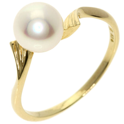 MIKIMOTO   Akoya pearl Pearl Ring  K14 Yellow Gold Ladies [Used]