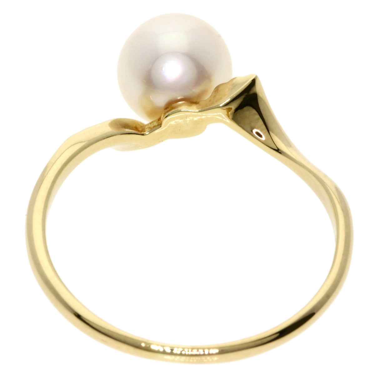 MIKIMOTO   Akoya pearl Pearl Ring  K14 Yellow Gold Ladies [Used]
